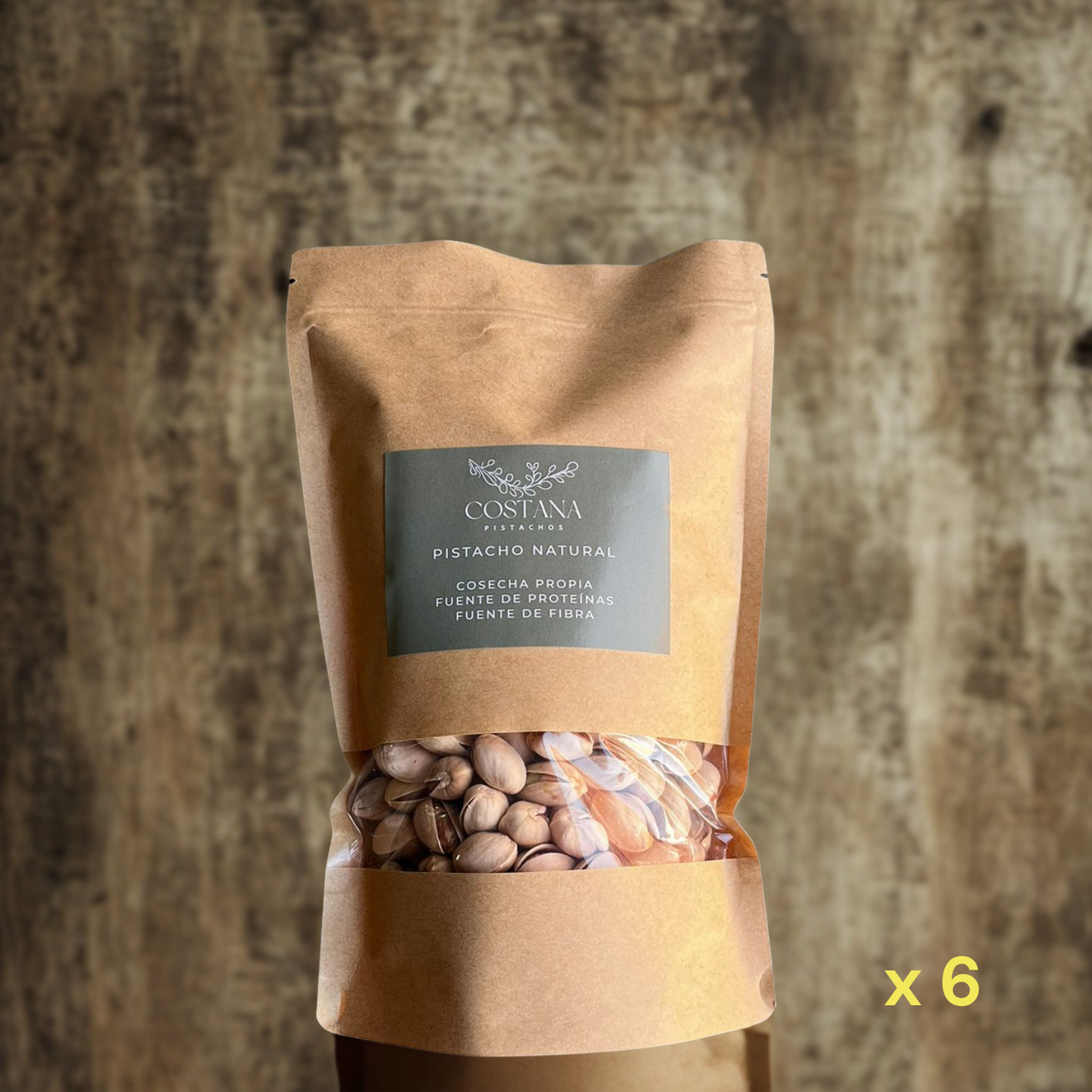 Pistacho natural crudo de cosecha propia – Pack de 6 bolsas de 150 gr